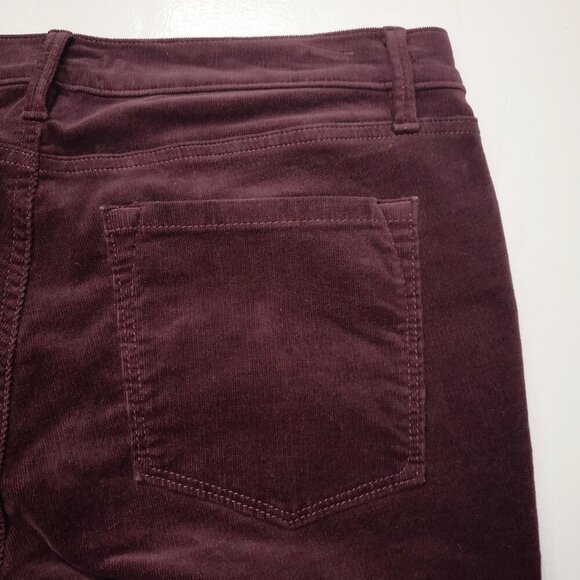 Ann Taylor Loft Ladies Size 31/12 Modern Skinny Purple Corduroy Pants - Picture 13 of 14